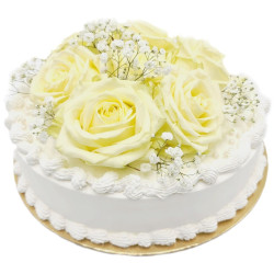 Tort z Żywymi Kwiatami