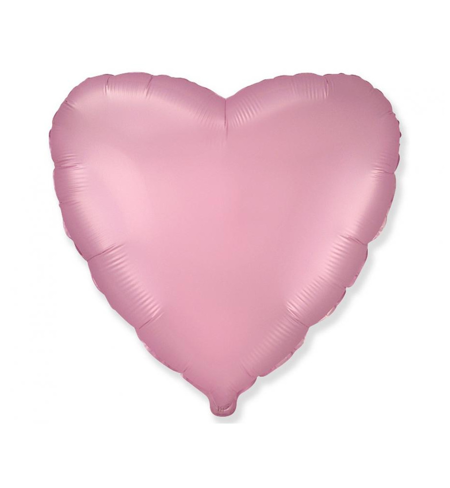 Balon z helem różowe serce