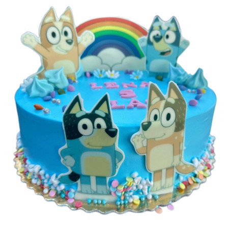 Tort z pieskami Bluey