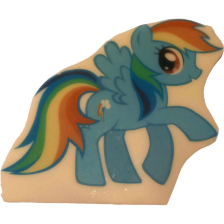 Kucyki  Pony - zestaw figurek z białej czekolady - dekoracje do tortu