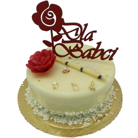 Tort Biała Malina dla Babci i Dziadka