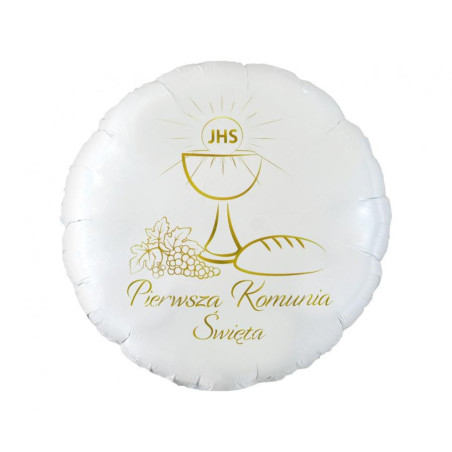 Balon z helem  I Komunia Święta ?(kielich)