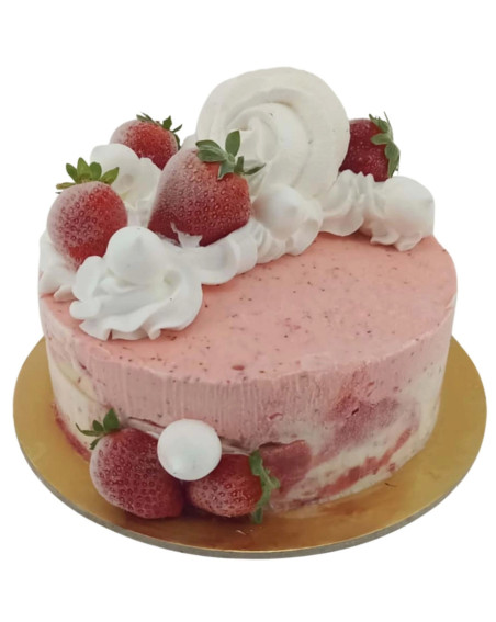 Tort Lodowy Sernik z Maliną