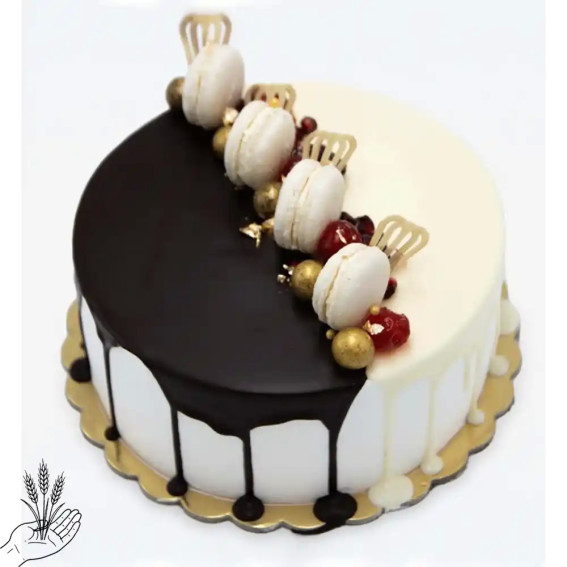 Tort Black & White – Nowoczesne Urodziny | Cukiernia Online