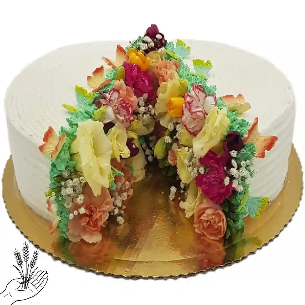 Tort Pęknięcie w Kwiatach