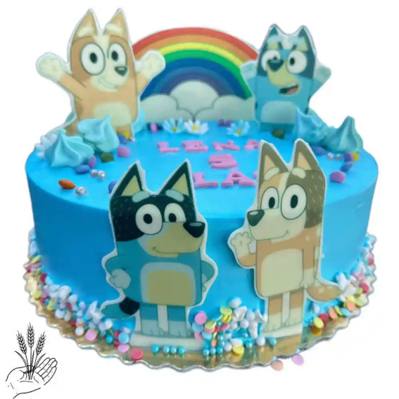 Tort z pieskami Bluey