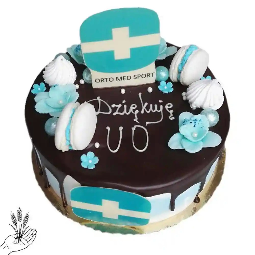 Tort dla Firm z figurką z czekolady
