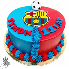 Tort FC Barcelona z logo klubu- tort piłkarski | Łódź