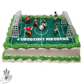 Tort Boisko z Piłkarzykami - tort dla sportowca|  Łódź