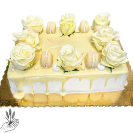 Tort Hostia i Róze - tort na komunię Łódź